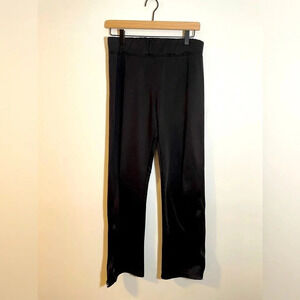 Holloway Women’s Pull On Stretch Black Athletic Pants, Size Medium Ankle Zip